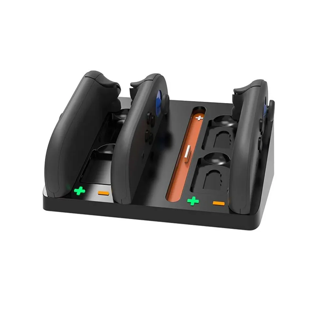 

HBS-2803 for Switch2 4in1 Chrage Dock controller charger with game card slot small controller horizontal four charging base