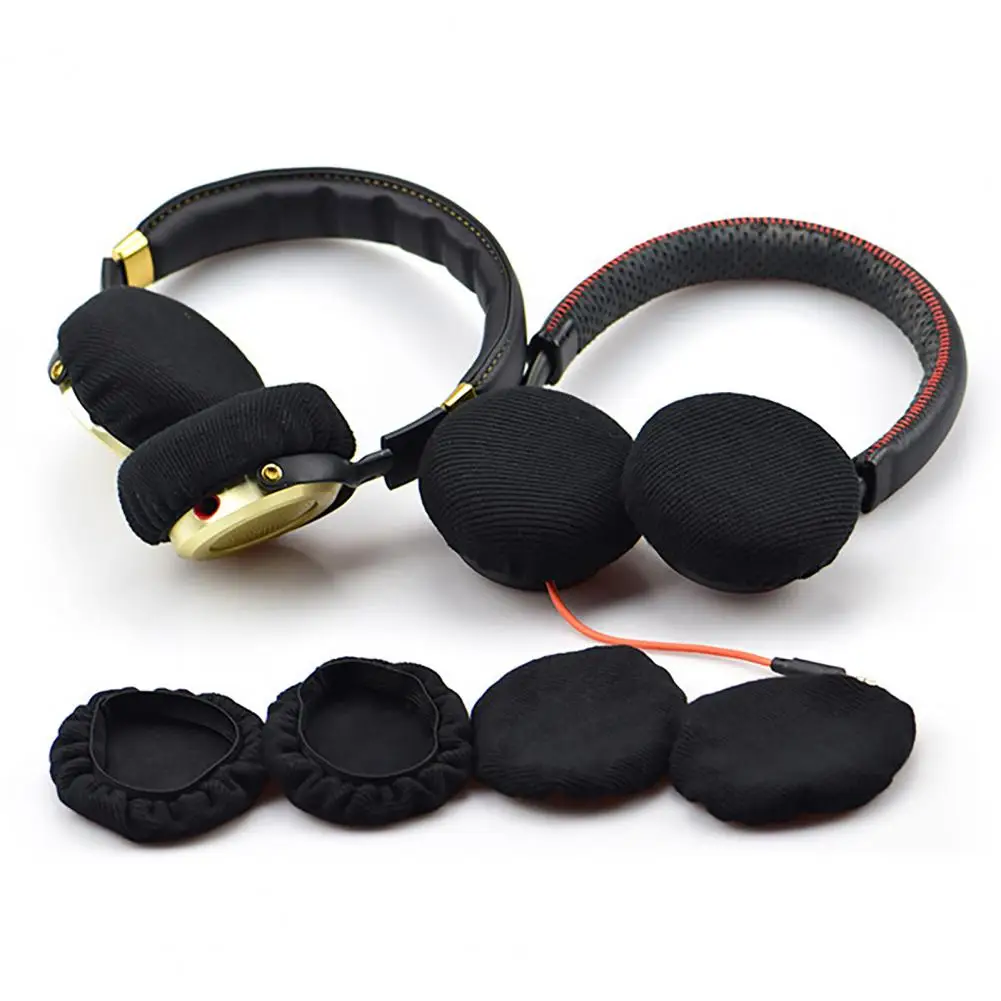 Lightweight 1 Pair Reliable Knitted Headset Dust Protector Knitted Fabric Headphone Cover Safe