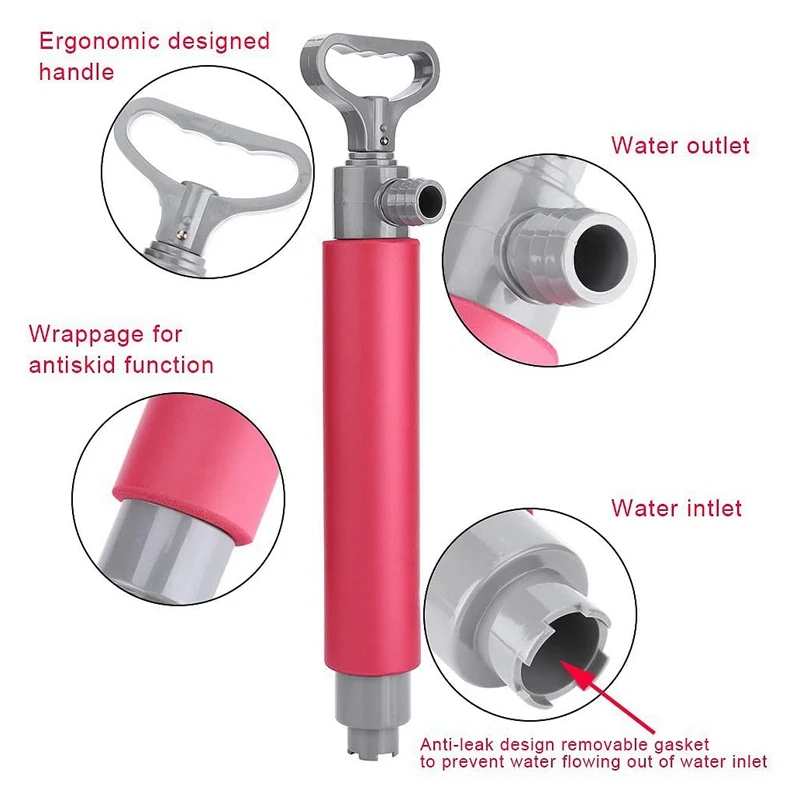 Manual Water Pump For Boats Bilge Pump Kayaks Canoes And Boats Sports Paddler's Bilge Hand Pump Hand Pumps Siphon Boat