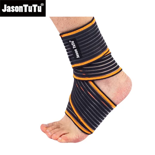 JASONTUTU 전문 스포츠 스트레인 랩 붕대, 신축성 발목 지지대 패드, 발목 보호대, 체육관 보호대, 1 개 