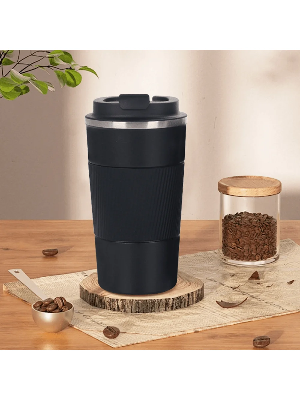 Stainless Steel Coffee Cup Double Layer Vacuum Insulation Cup Office Mug Outdoor Portable Car Water Cups Fashion Mug image 4