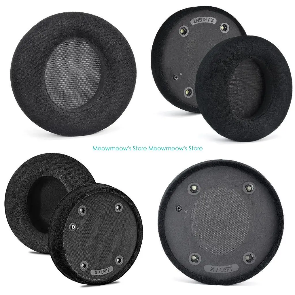 W91A غطاء مرن وسادات الأذن لـ Fidelio X2HR X1S سماعة كأس مستدير رغوة الذاكرة وسائد الأذن استبدال ناعم #1