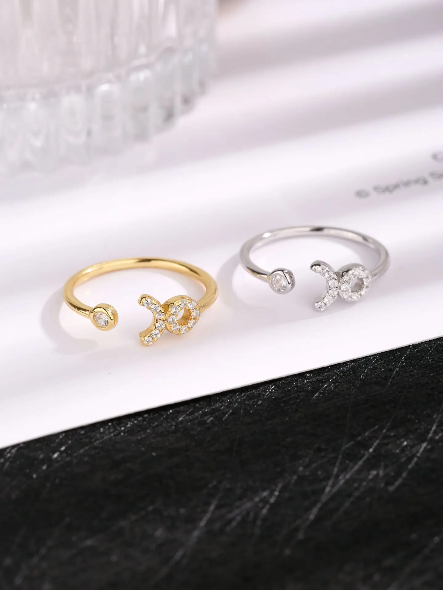 Adorable Sterling 925 Silver Girl's Ring with Cute Animal Shape Decoration,Opening Design with Versatile Simple Style