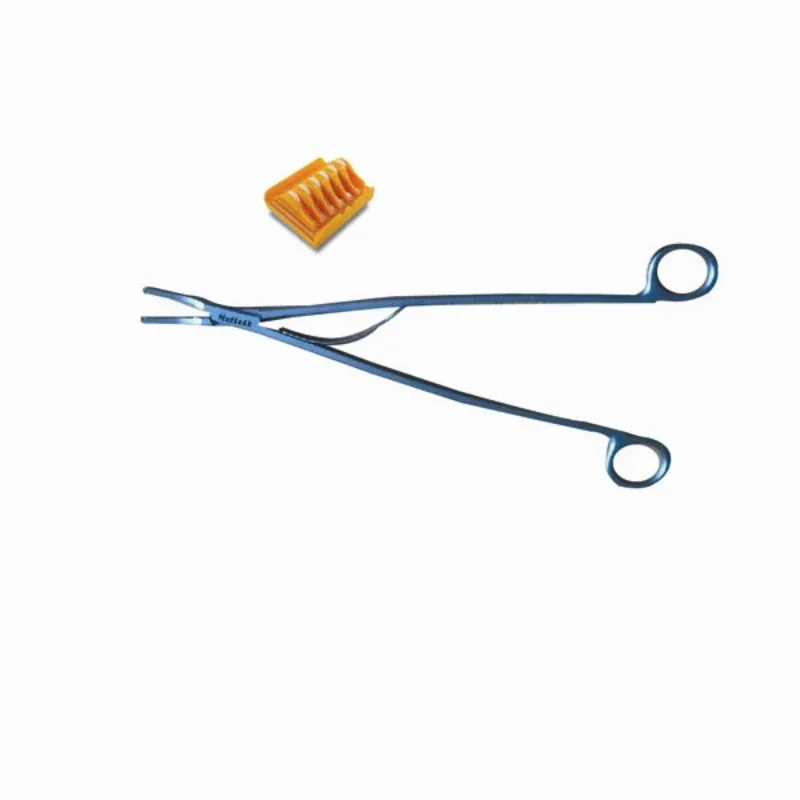 For L size 9 or 30 degree Wire-electrode cutting Curved open surgery hemoclip hemolok applier/Haemostatic hem clip applicator