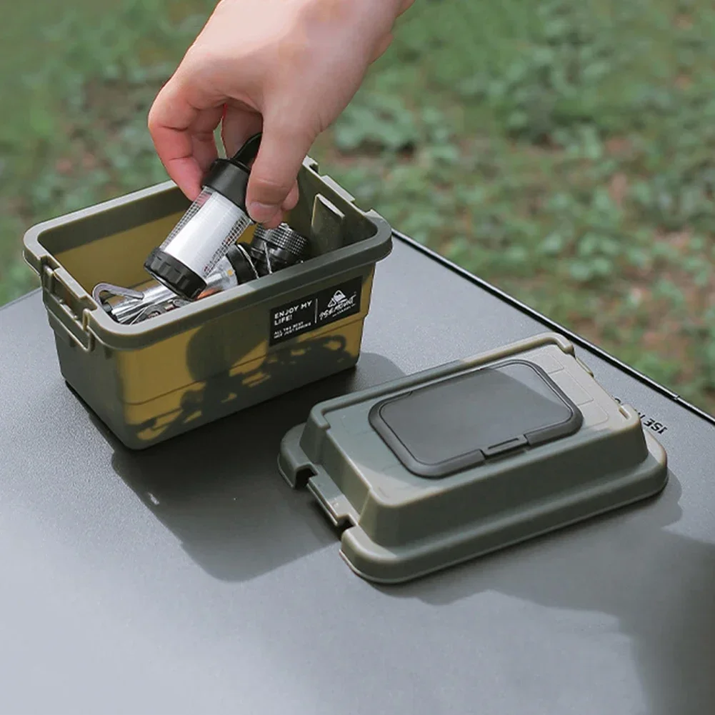 Outdoor Tissue Box Camping Desktop Storage Box Portable Picnic Seasoning Storage Box Miscellaneous Bucket Tissue Storage Box image 4