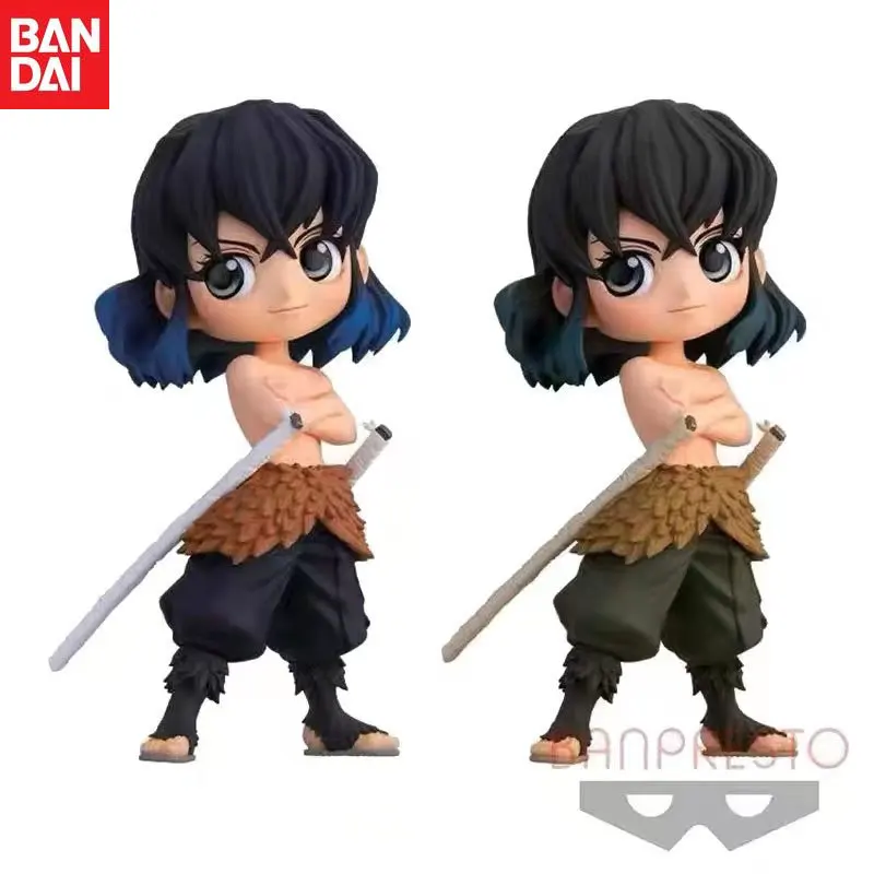 

In Stock Bandai Original Q Posket Anime Demon Slayer Hashibira Inosuke Action Figure Model Children's Gifts