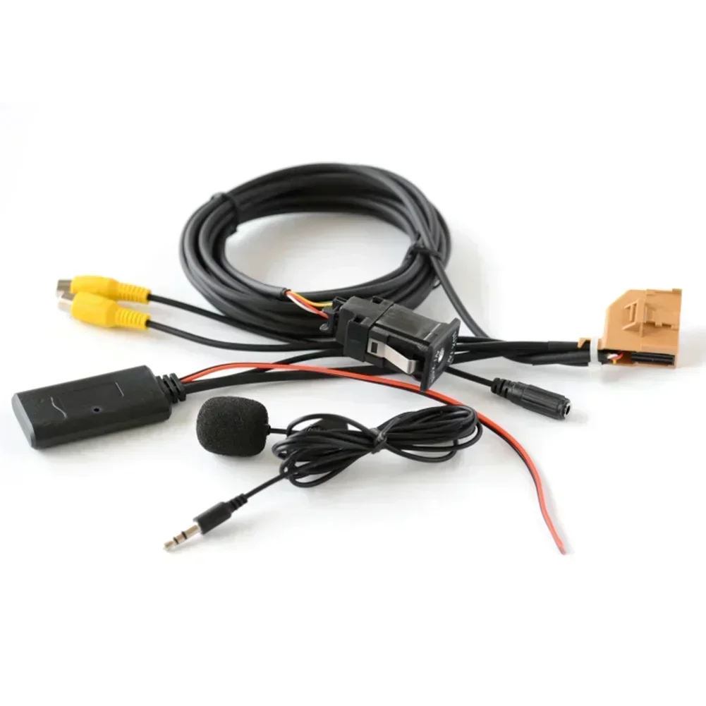 12V Bluetooth Compatible For MMI 2G Car AUX Cable Adapter Music Audio Mic For Q7 A6 A8 2006-2008 Music Wireless Cable