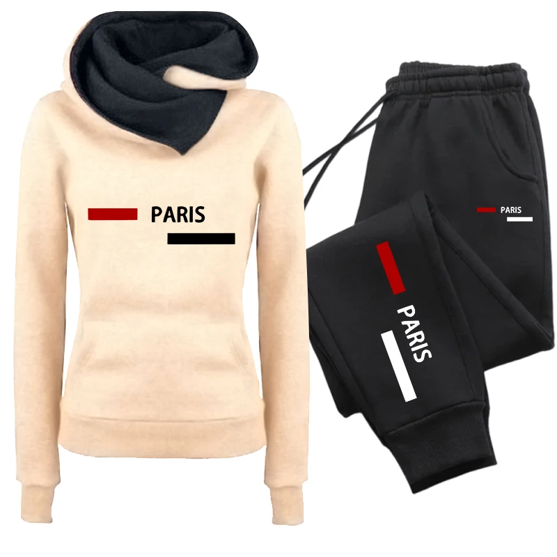 Damen-Trainingsanzug, modischer, lässiger Hoodie, Sweatshirts, Jogginghosen, Outdoor-Sportbekleidung, Herbst-Winter-Qualitäts-Sportbekleidung – Detail 6
