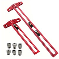 1pc T Type Woodworking Scriber Ruler 90 Degree Line Gauge Scriber T-Square Ruler For Assembling Wooden Boxe Cabinets Photo Frame