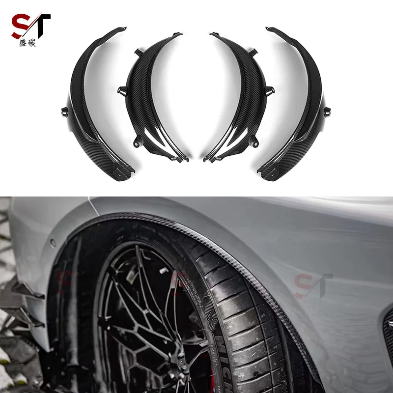 

Подходит для BM G80 G82 G83, колесо из углеродного волокна, брови переднего и заднего колеса, декоративные воздушные ножи, модифицированные детали