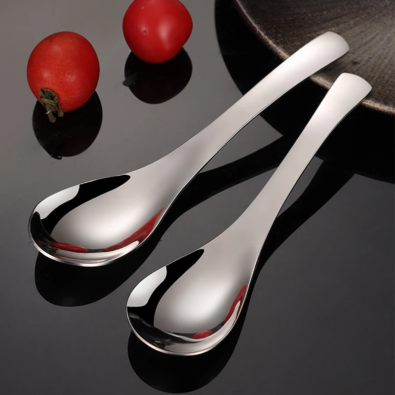 Picture 4: High Quality 5pcs 304 Stainless Steel Spoons Dinner Spoon Spoons Thickened Coffee Spoon Dessert Spoon Kitchen Tableware Set