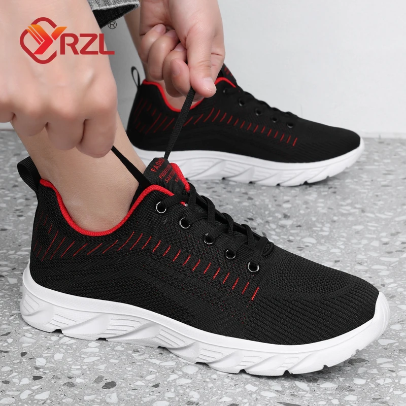 YRZL scarpe da corsa da uomo Sneakers moda scarpe da ginnastica leggere scarpe da passeggio traspiranti comode scarpe sportive da atletica per uomo