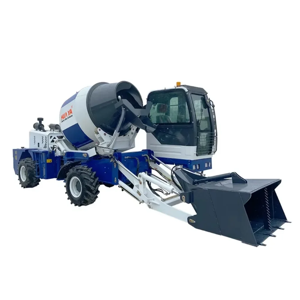 Huaya auto concrete mixer truck self feeding cement mixer price for sale