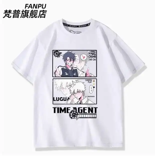 أنيمي K انقر تشنغ شياوشي لو قوانغ تي شيرتات قصيرة الاكمام الصيف تأثيري حلي طالب عادية فضفاض القمم أنيمي
