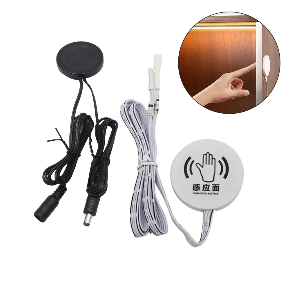 Interrupteur de balayage manuel en bois pénétrable, 25mm, 5V 12V 24V, capteur de mouvement, variateur tactile, pour éclairage d'armoire et de meubles, lampe marche/arrêt
