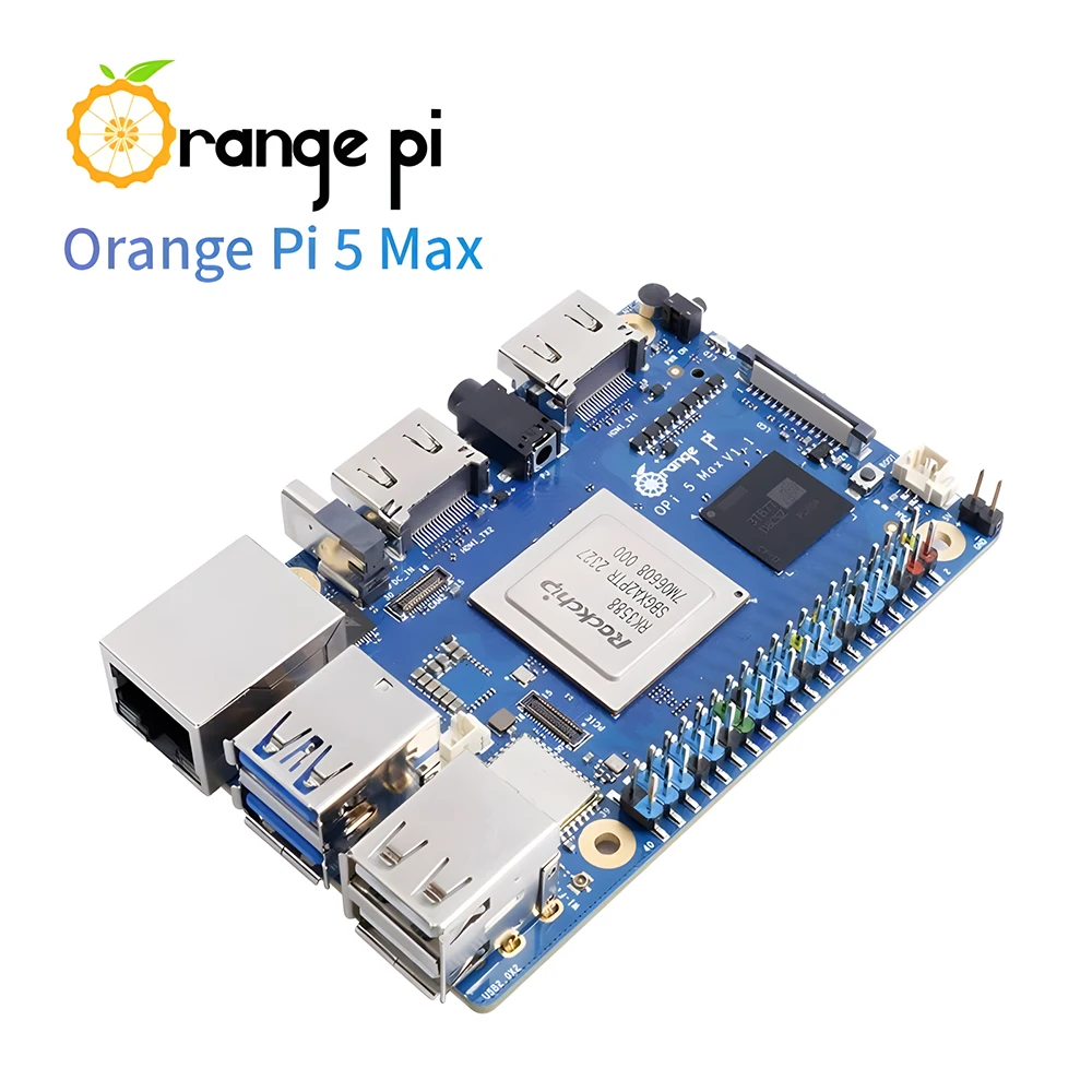 Orange Pi 5 Max 16GB RAM LPDDR5 Rockchip RK3588 Development Board M.2 PCIE 2.5G LAN WiFi+BT OrangePi 5 MAX Single Board Computer