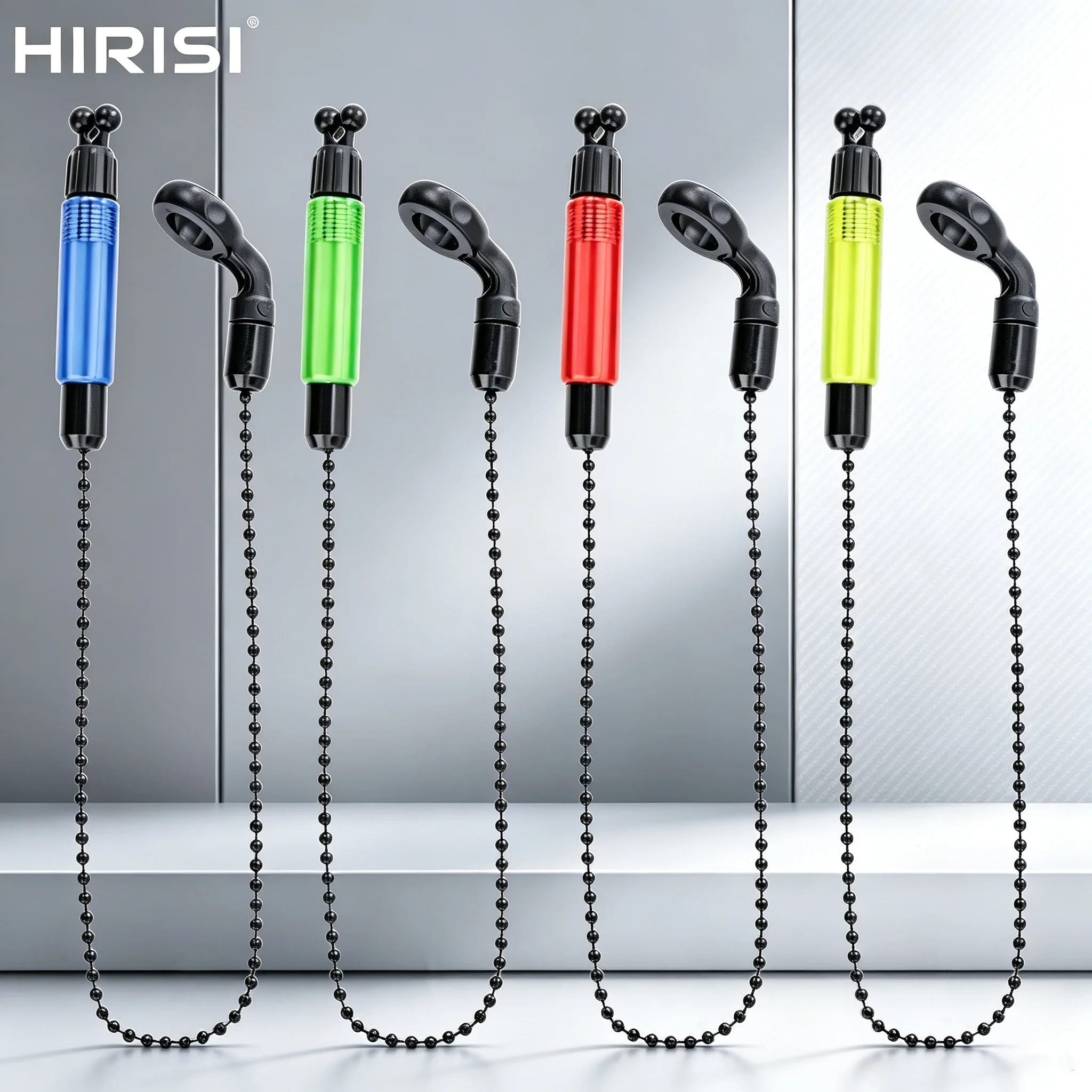 Hirisi 4pcs Carp Fishing Swingers Bobbins for Fishing Alarm Indicator Fishing Accessories B2024