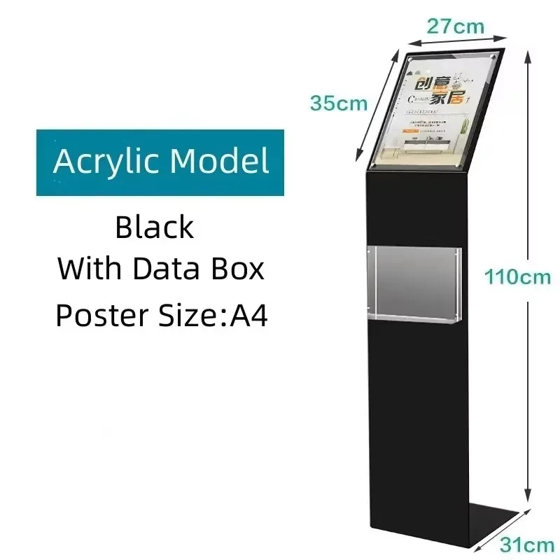 Black and white colored metal display stands with acrylic stands for automotive 4S stores and shopping malls
