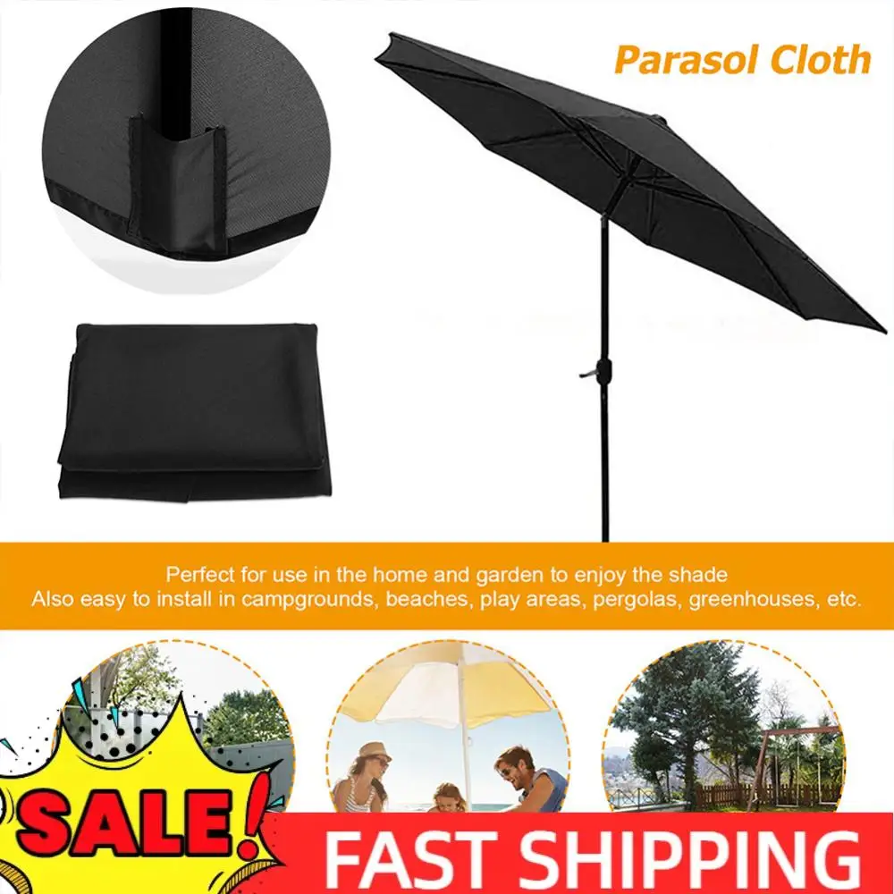

Сменный навес для зонта с 6 костями, водонепроницаемый зонтик 2 м, сменная ткань, защита от ультрафиолета, съемный для наружного пляжного сада