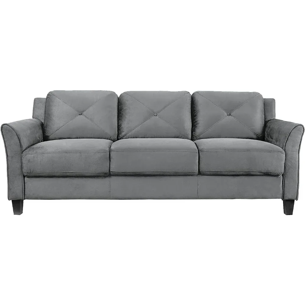 100% polyester fiber living room sofa, suitable for multiple areas of farmhouses and offices, 31.1 