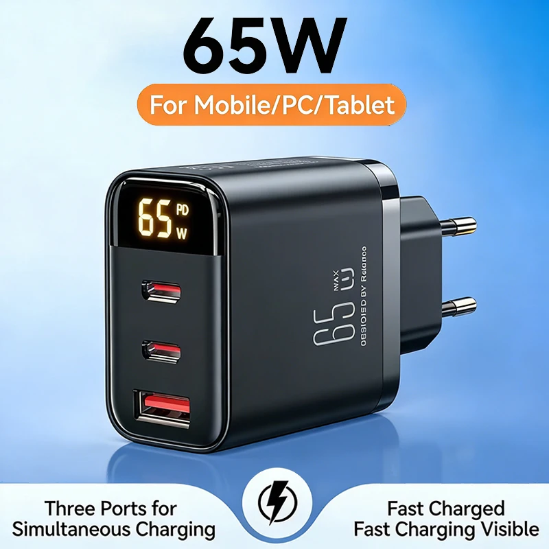 65W Us Eu Charger P…