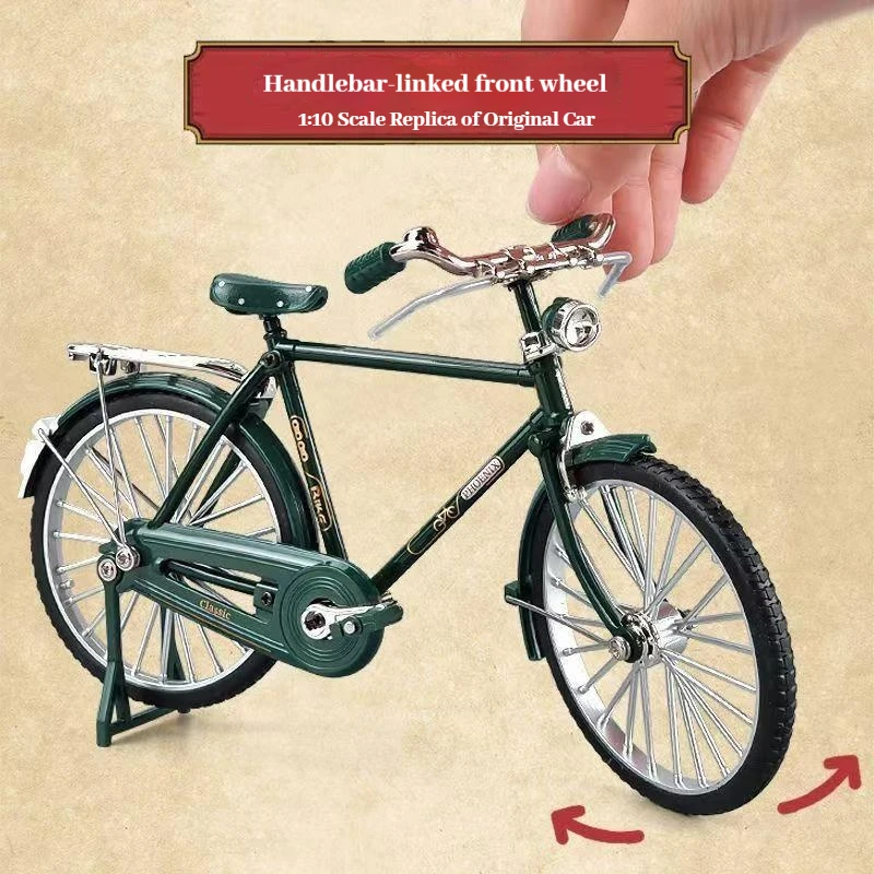 シミュレーションレトロ28メタルダイキャスト自転車モデル1:18ミニ合金自転車モデルクリエイティブDIYホームデコレーションクラフト大人向け楽しいおもちゃ