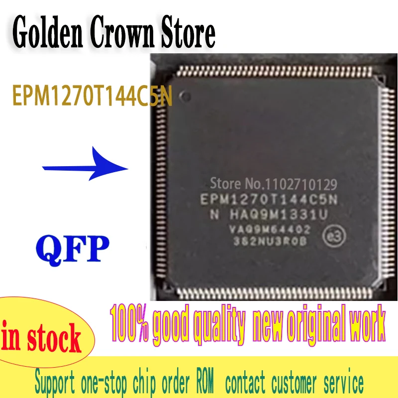 5PCS/lot  EPM1270T144C5N EPM1270T144  1270T144  QFP144 Programmable logic chip work New original In Stock