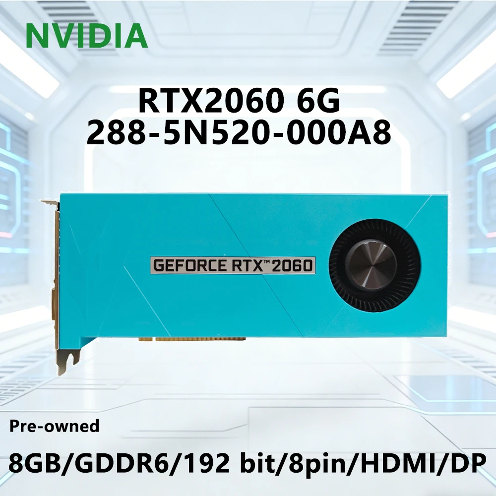 

For Acer NVIDIA RTX 2060 6GB GPU 288-5N520-000A8 GDDR6 256bit For PCI-E 3.0 HDMI DP DVI-D Desktop PC Computer placa de vídeo