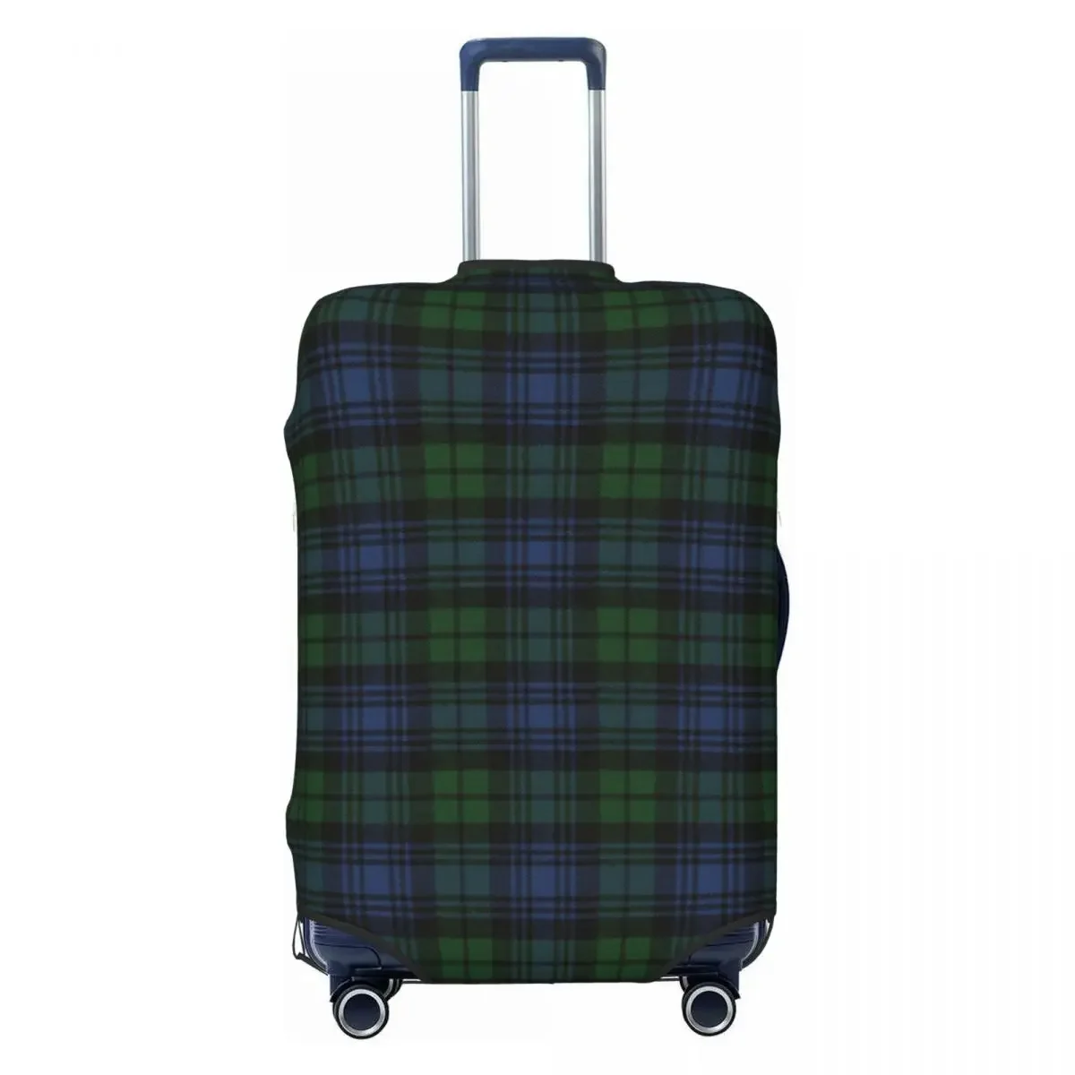 

Black Watch Scottish Tartan Plaid Suitcase Cover Elastic Luggage Covers Protector for 18-32 inch