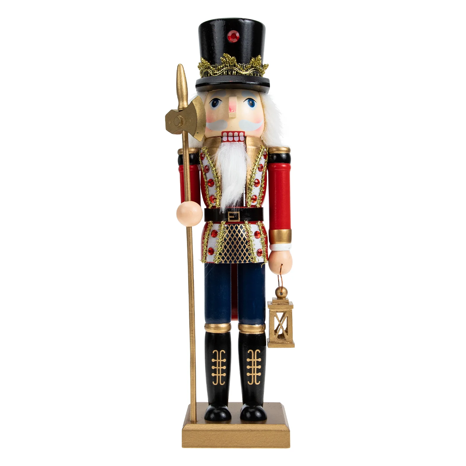 

Adorable Nutcracker King Wooden Home Decoration Desktop Adorn Cartoon Craft Household Decorations Showcase Nutcracker Ornament