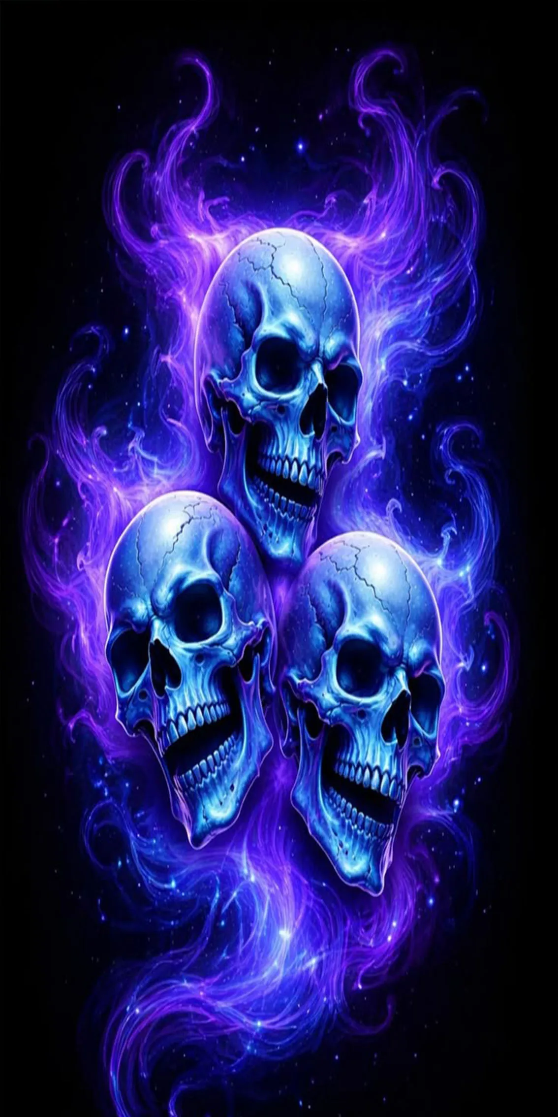 Electric Scooter Anti-slip Sticker Sandpaper Skateboard GripTape Sheet 60*30cm Cool Multi-style Skull Pattern