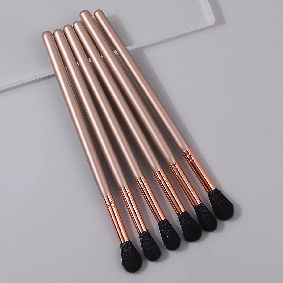 6 pçs moda conjunto de pincéis de maquiagem detalhes dos olhos escova sombra de olho escova de manchas portátil pincel de maquiagem profissional ferramenta de beleza