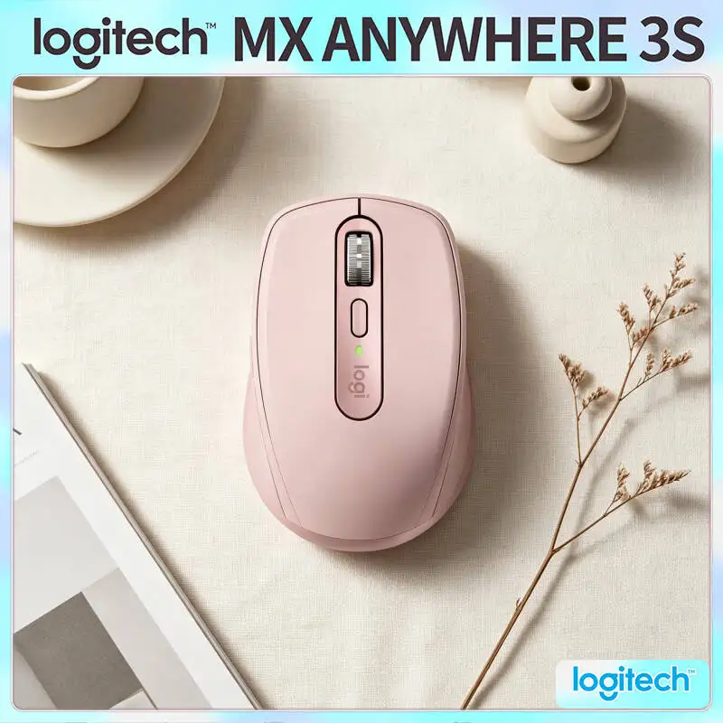 Productivity MX Anywhere 3S - 8000 DPI Tracking, USB-C Fast Charge, Silent Click, Perfect for Classroom Teaching & Work