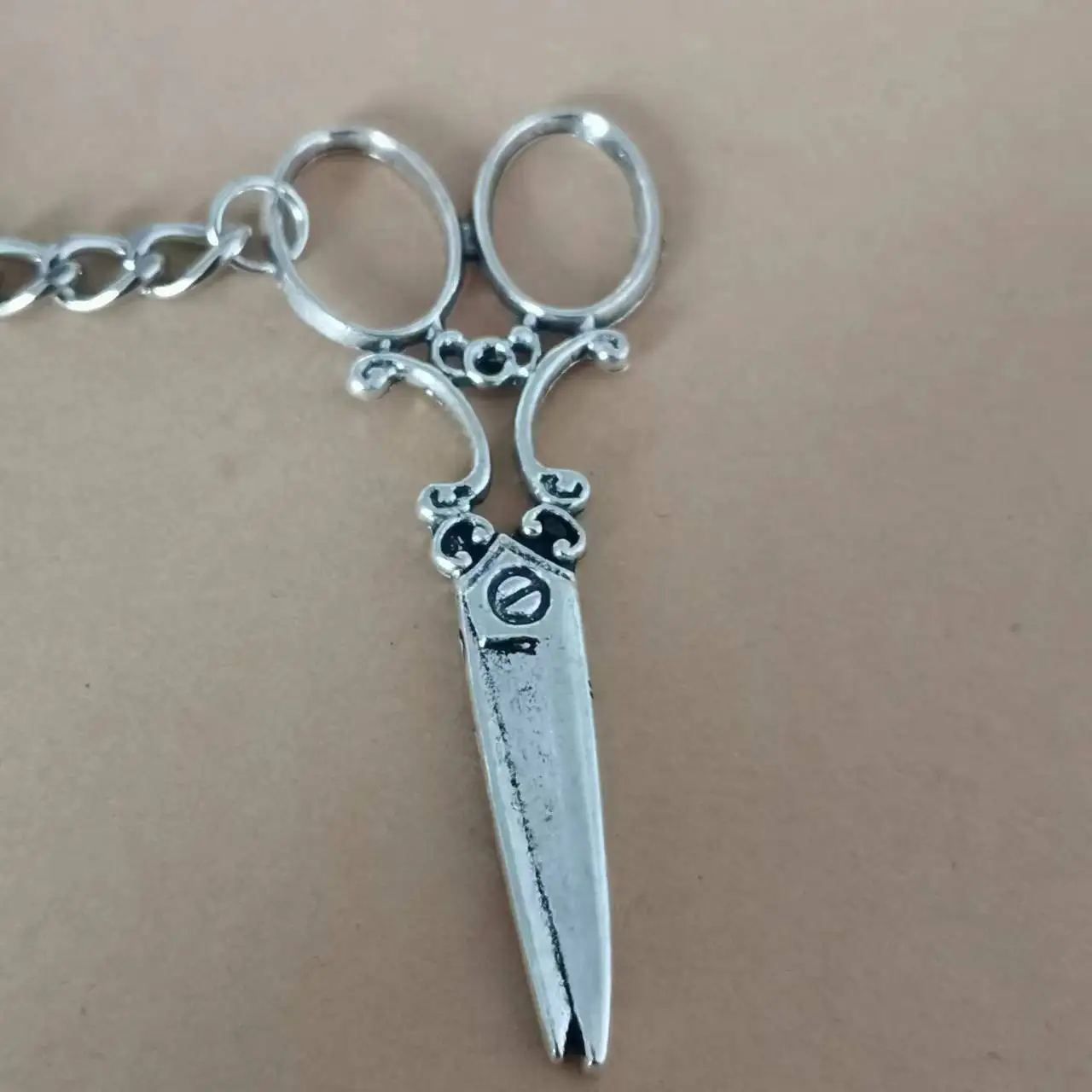 1 Piece Scissors Charm Alloy Pendant Keychain Fashion Personality Metal Keychain Car Bag Accessories Hairdresser Gift