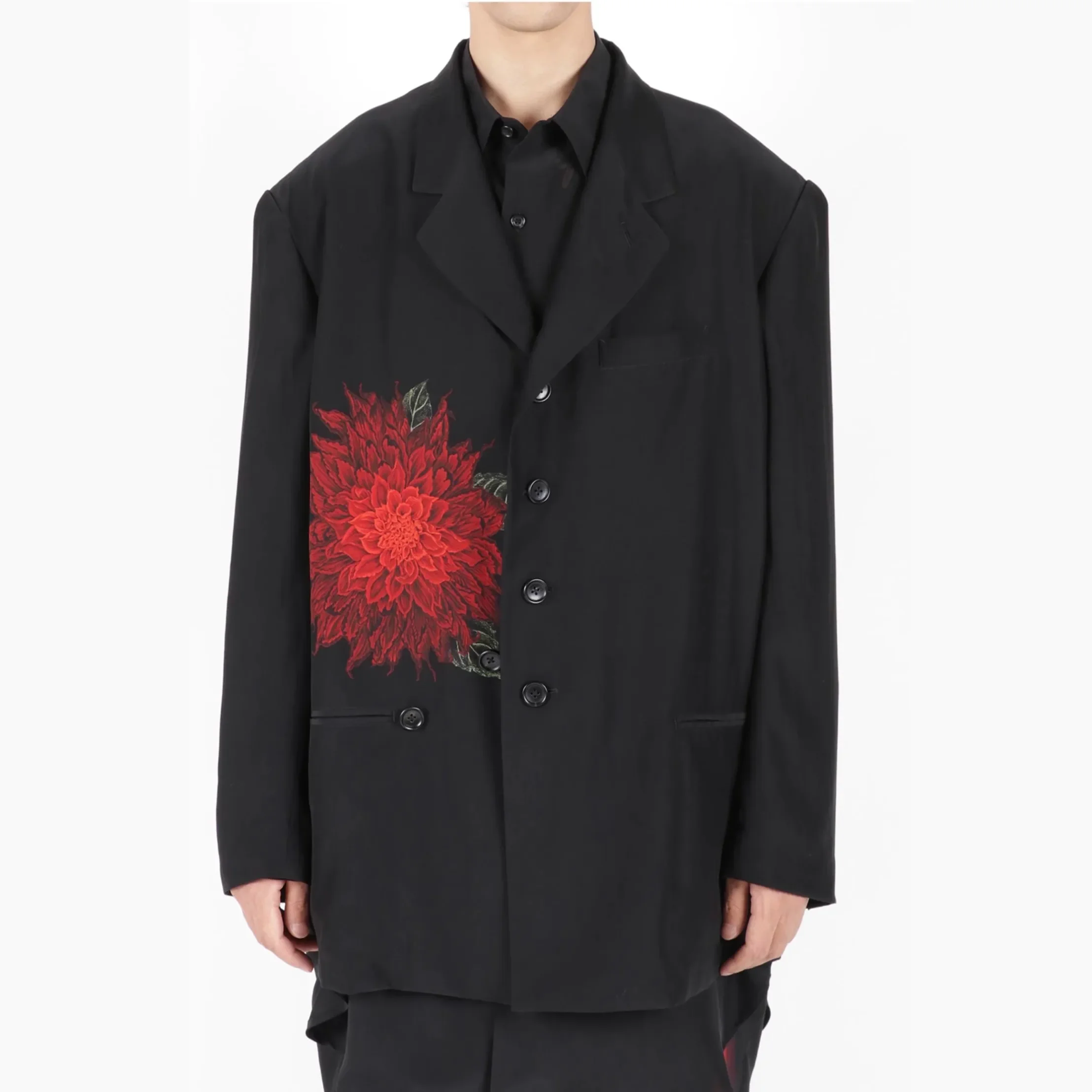 

YOJI OOAK Dahlia шелковая куртка с принтом японского шелкопряда шелковый костюм для мужчин и женщин тонкое пальто Токио