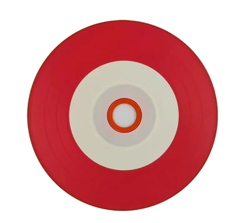 Wholesale 5 Discs 700MB Blank Half Printable Red CD-R