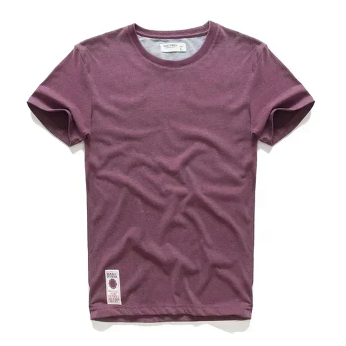 Herren T-Shirt 2025 Lässiges Baumwoll-Rundhals-Kurzarm-Shirt Y2k Oberteil Einfarbiges Basic T-Shirt Übergroßes Sport-Paar-T-Shirt