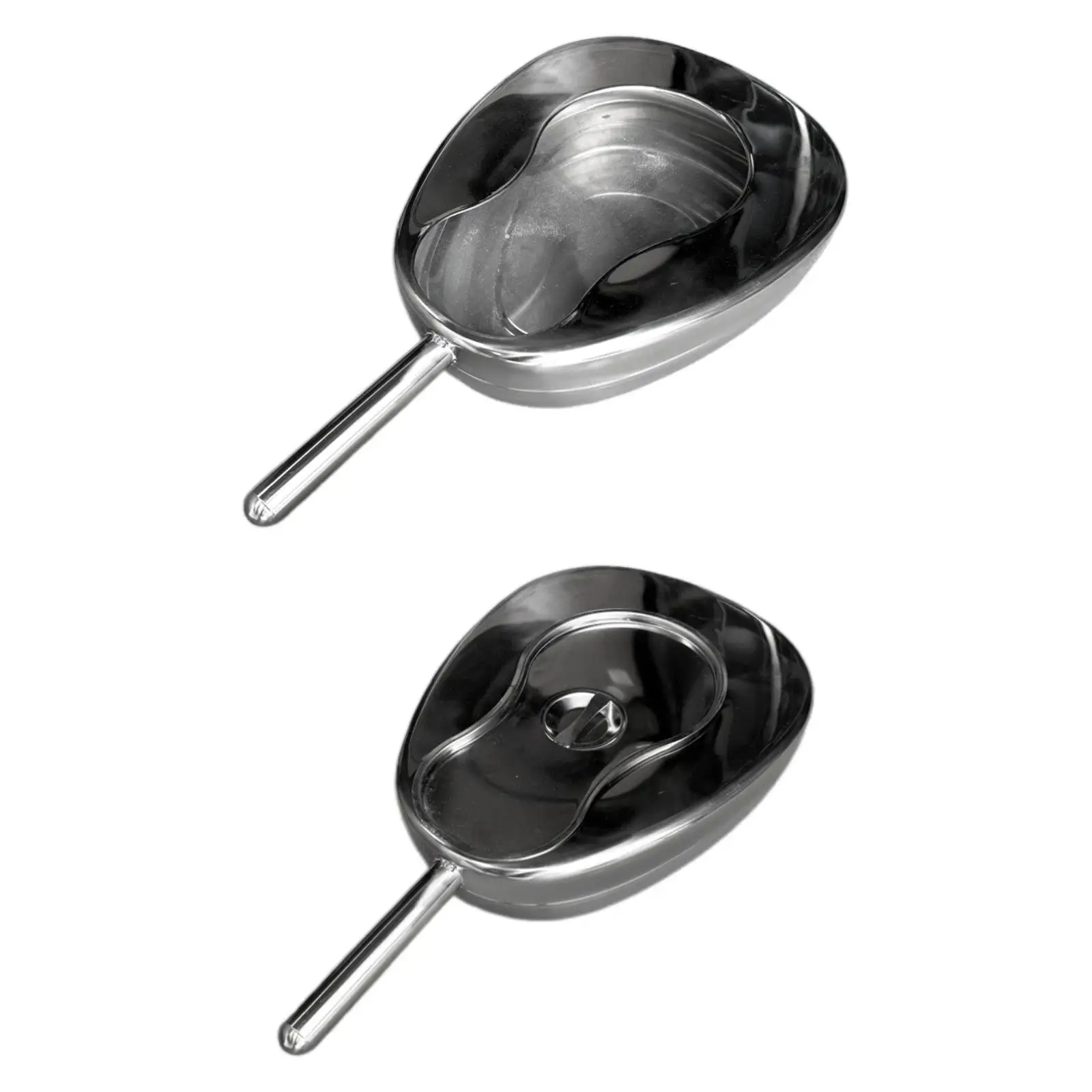 مقلاة سرير من الفولاذ المقاوم للصدأ، حاوية تبول ذات سعة كبيرة للرجال والنساء #1