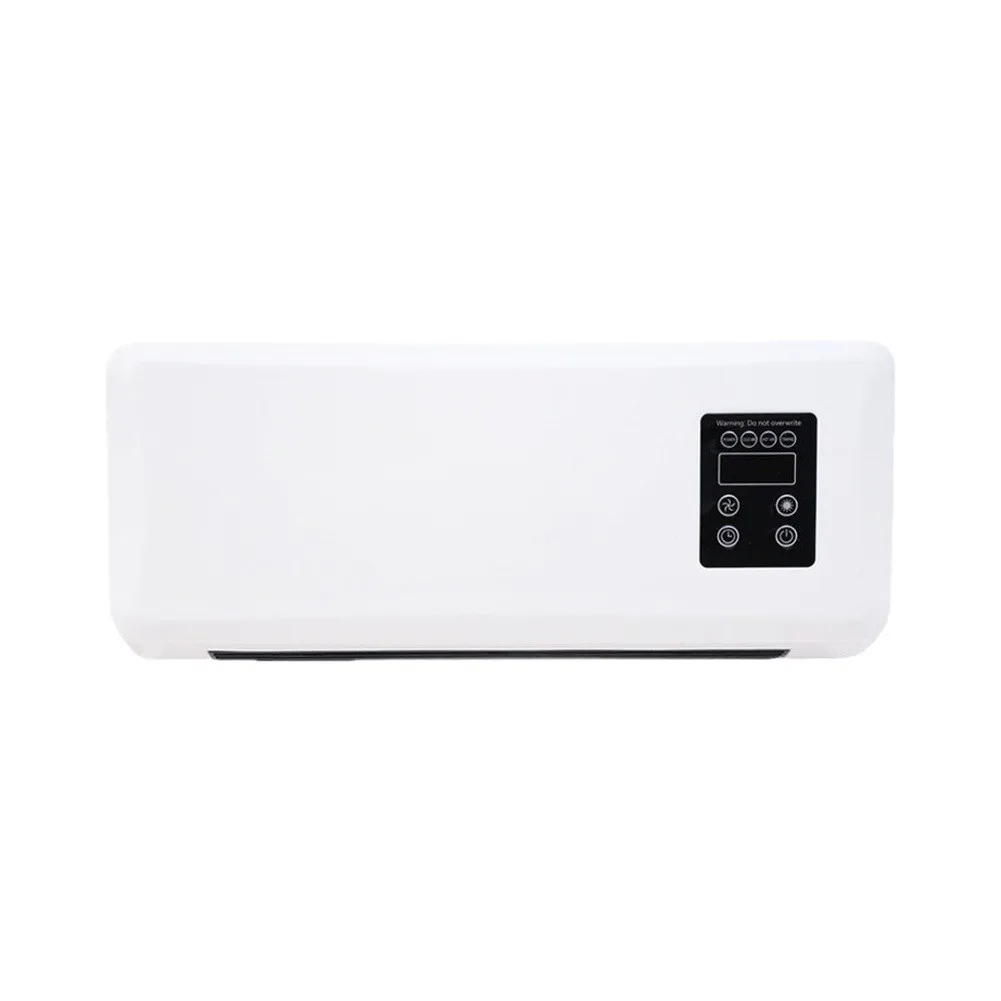 Heater Cooler Fan Wall Mountable or Tabletop with Remote Control Timer Function 1-12 Hours Flow Air Circulation