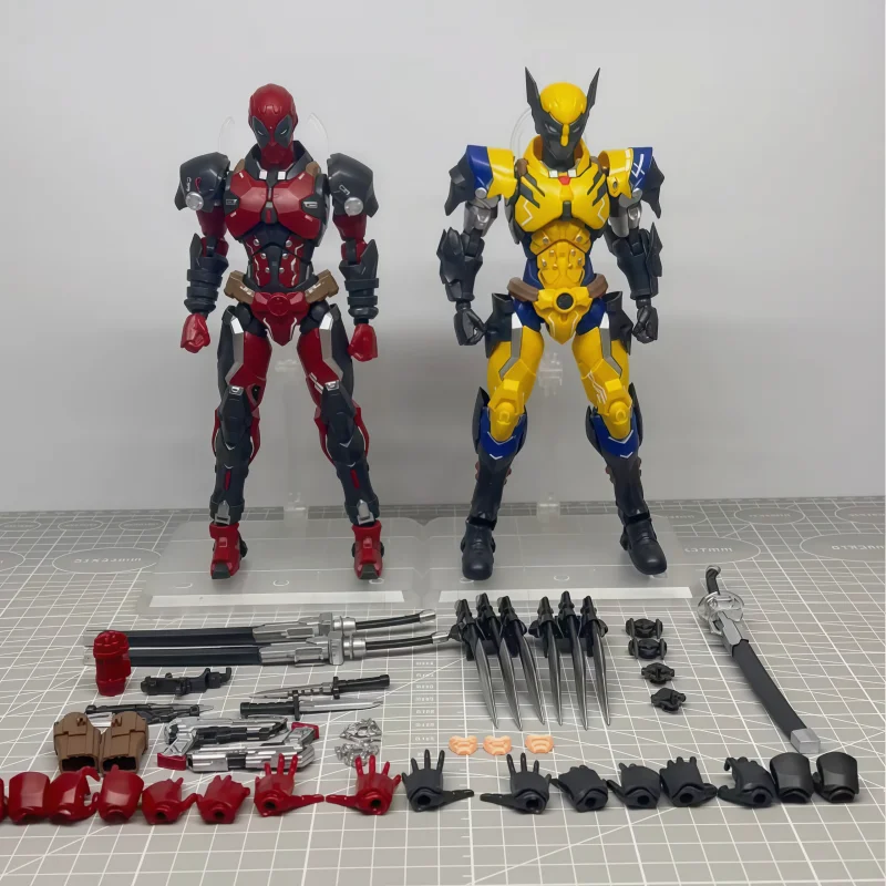 

Genuine Deadpool Wolverine Action Figure 1/9 Assembled Model Toy Joint Mobility Home Decor Ornaments Girl Boy Christmas Gifts