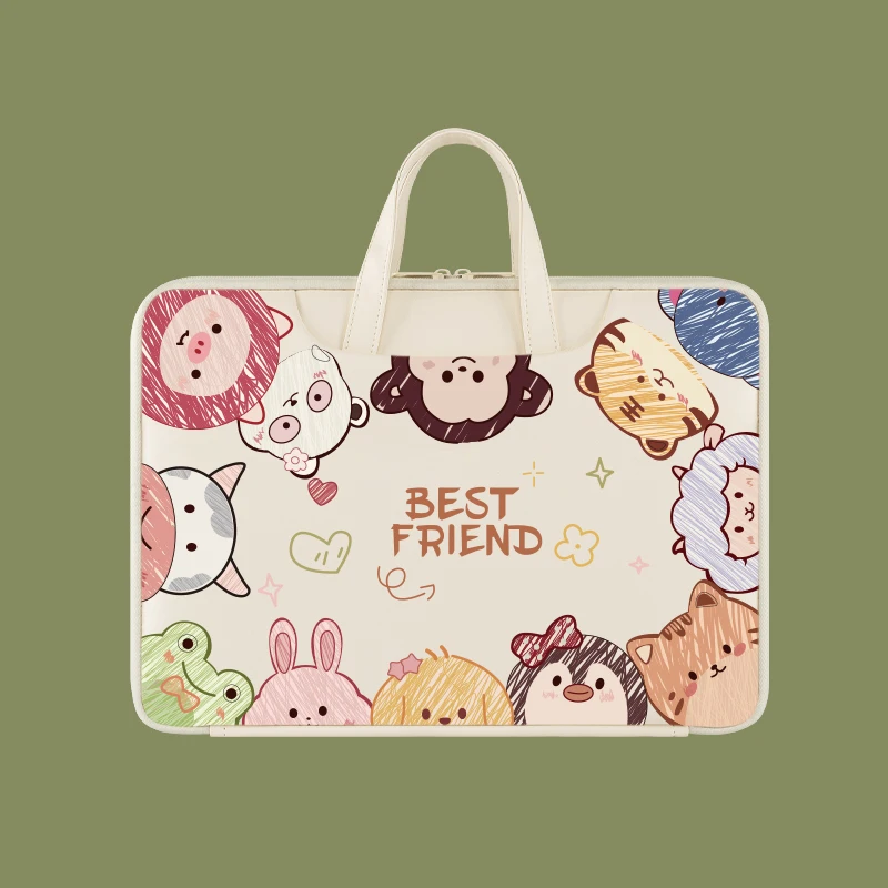 Cartoon Cute Shockproof Computer Bag Suitable for Macbook/Samsung/LG13/13.3/13.6/14/15/15.6 inch HP 16 inches  Laptop Handbag