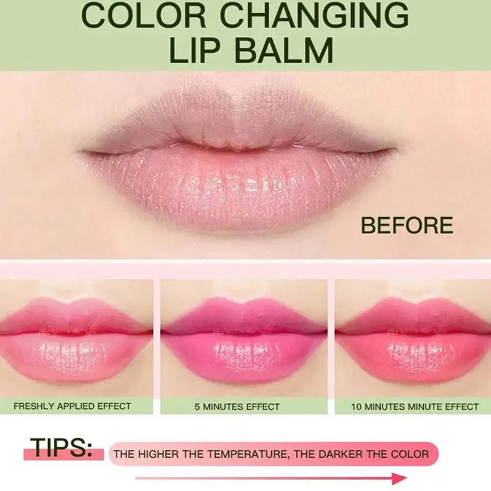 Waterproof Color Changing Lipstick Long Lasting Not Easy To Fade Aloe Vera Lipstick Moisturizing Color Nourishing Lip Balm Women