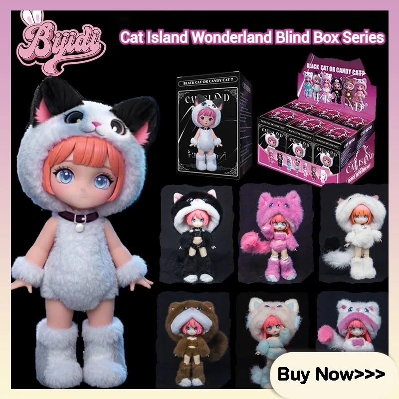 

Cat Island Wonderland Series слепая коробка игрушка шарнир мобильная кукла милый изысканный орнамент Bjd фигурка-сюрприз Mystery Box подарок