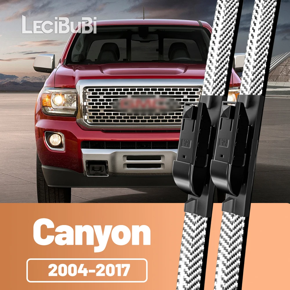 2 stücke Frontscheibe Scheibenwischerblätter Carbon Faser Scheibenwischer Für GMC Canyon 2004-2017 2005 2006 2012 2013 2014 2015 2016