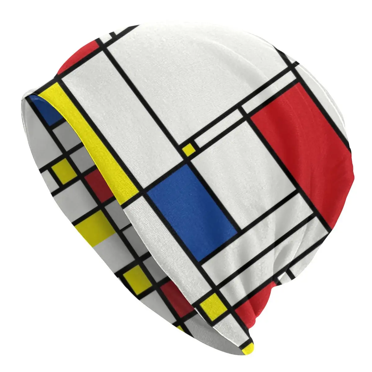 

Piet Mondrian Minimalist De Stijl Bonnet Femme Hip Hop Knitting Hat For Men Women Winter Warm Modern Art Beanies Caps