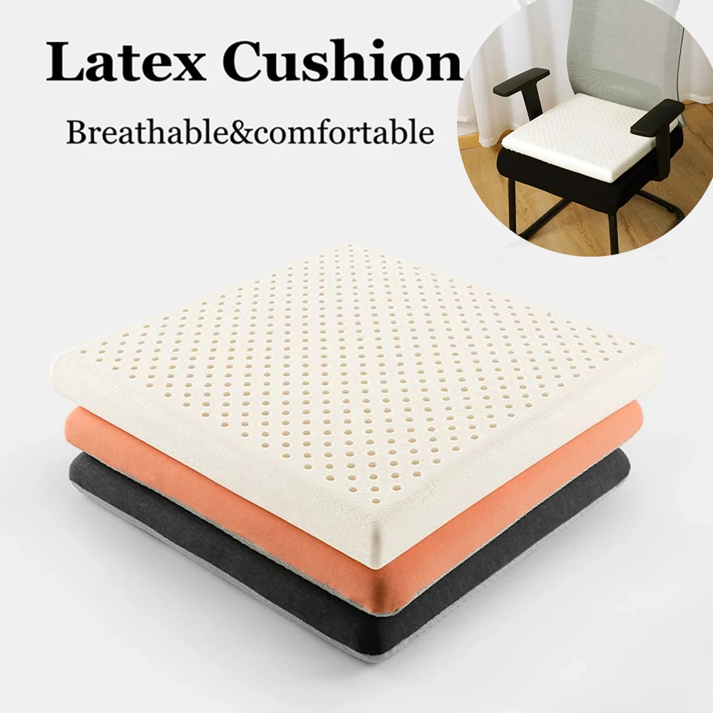 Natural Latex  Seat Cushion Orthopedic Sitting Pillow Sciatica Cushion Anti-decubitus Relief Pain Office Chair Bench Cushion Pad