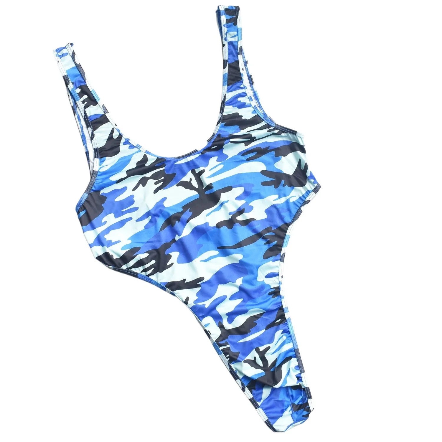 Sexy Men's Undershirts Camouflage Skinny Singlet Wresting Leotard Youth Elastic Sports Fitness Bydysuits Tight Fitting Jumpsuits