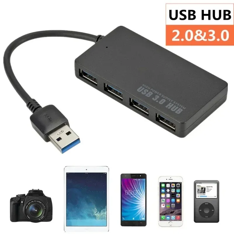 USB HUB 3.0 2.0 Laptop PC High Speed USB 4 Ports HUB Adapter Splitter USB Expander Computer Accessories for MacBook Xbox Laptop