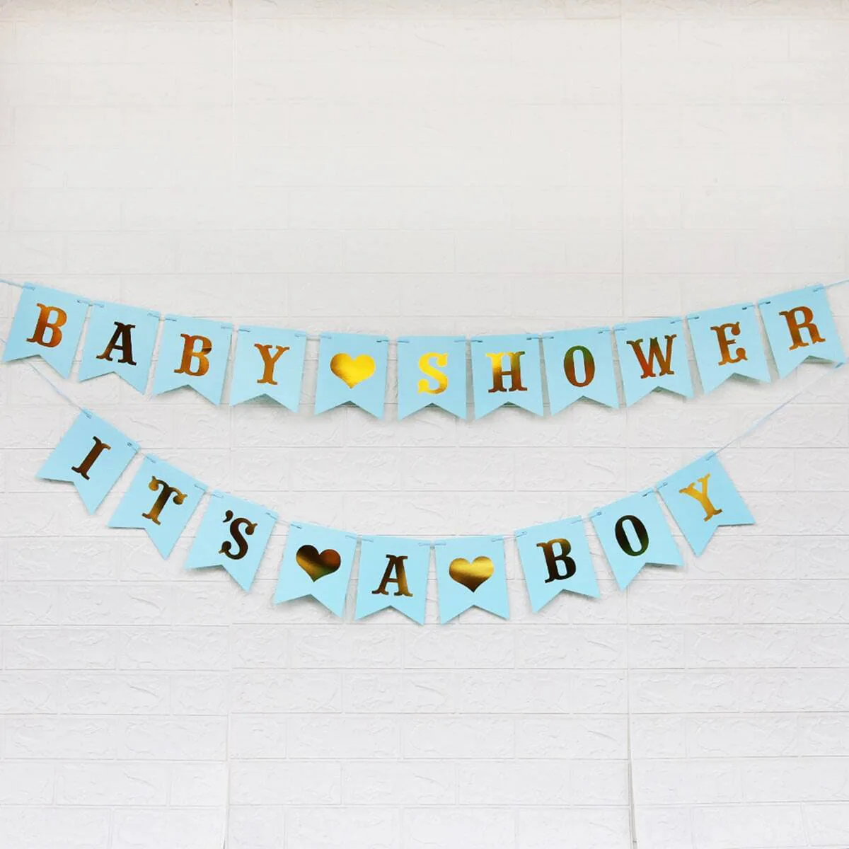 2pcs,Baby Shower Garland Decoration Birthday Party Favors Burlap Banner For Baby Girl Shower - Baby Girl Shower Decorations