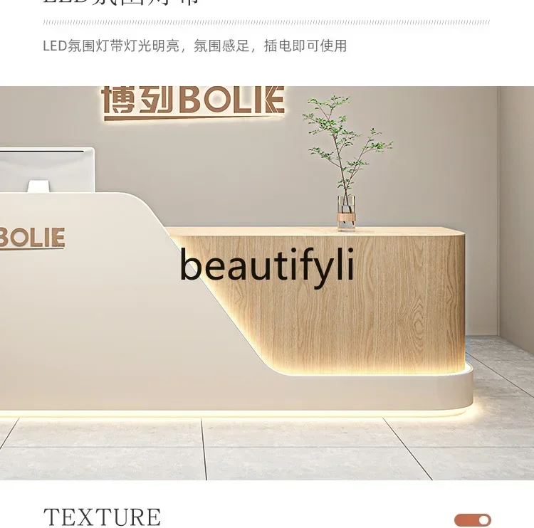 yj58 Beauty salon Bar Clothing store checkout page Hair salon, training institution, reception desk9344